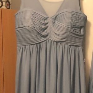 Single Birdy Grey Dusty Blue Bridesmaid Dress